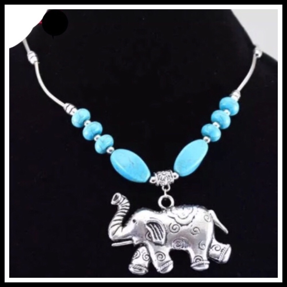 🆕 Elephant Turquoise Necklace